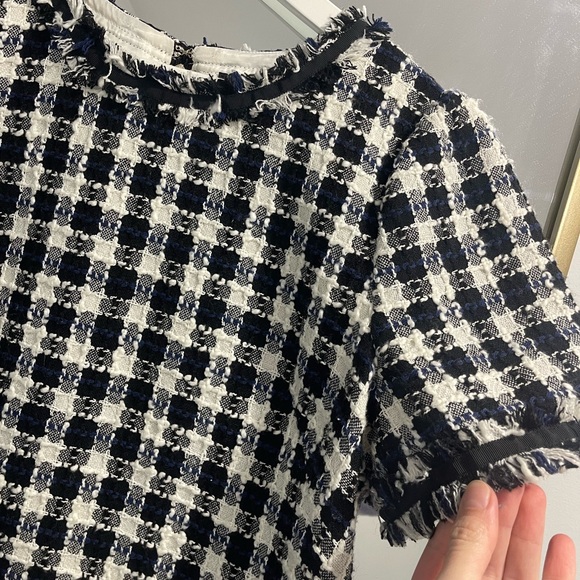 Kate spade tinsel checkered tweed dress size 10 - Picture 2 of 13